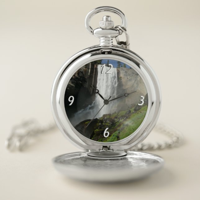 Vernal Falls I in Yosemite National Park Pocket Watch (Inside)