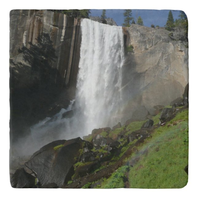 Vernal Falls I in Yosemite National Park Trivet (Front)