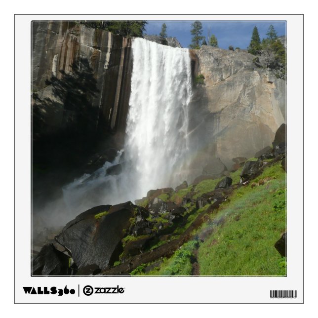 Vernal Falls I in Yosemite National Park Wall Sticker (Front)