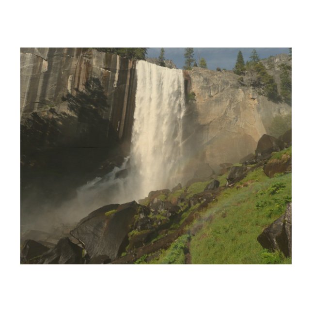 Vernal Falls I in Yosemite National Park Wood Wall Art (Front)