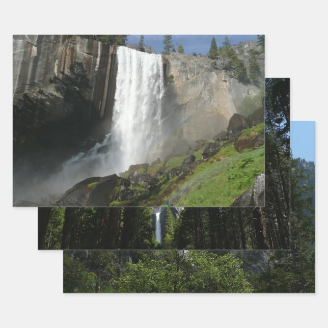 Vernal Falls I in Yosemite National Park Wrapping Paper Sheets (Set)