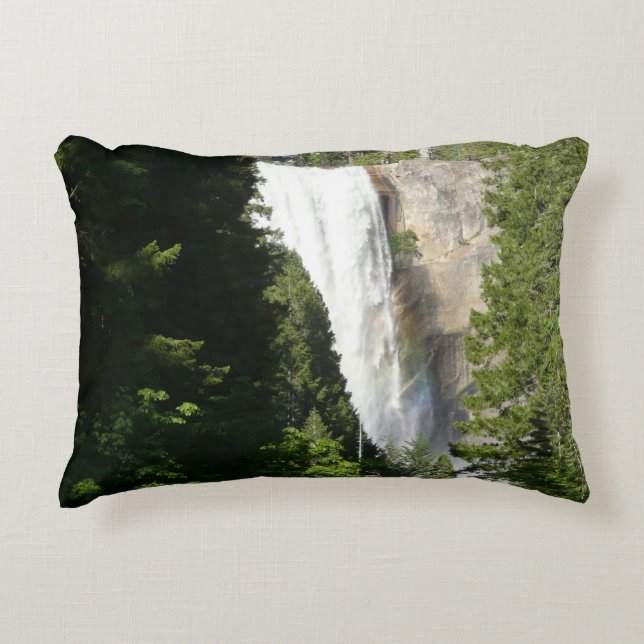 Vernal Falls II in Yosemite National Park Accent Pillow (Front)