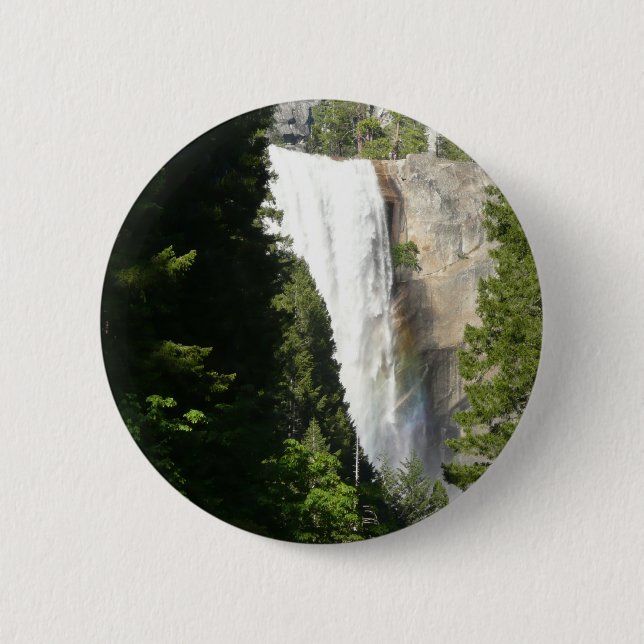 Vernal Falls II in Yosemite National Park Button (Front)