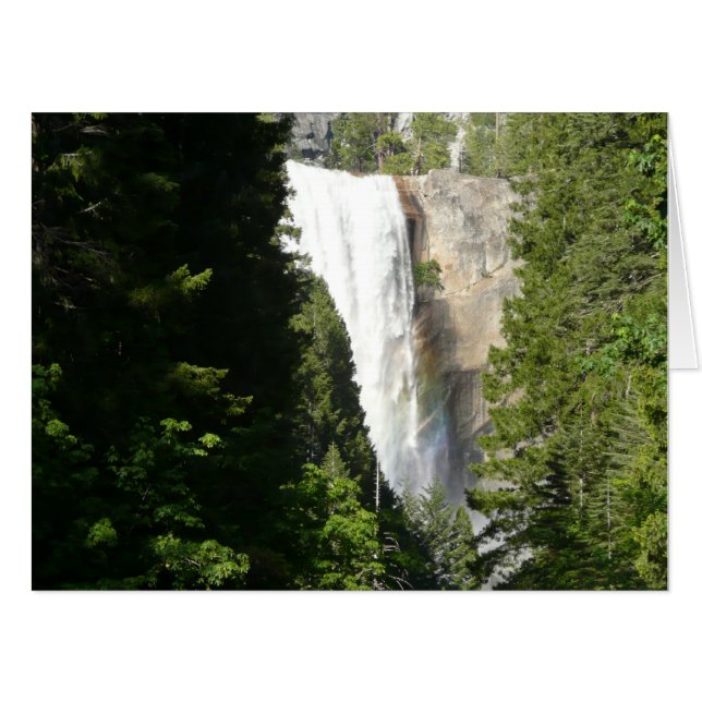 Vernal Falls II in Yosemite National Park Card (Front Horizontal)