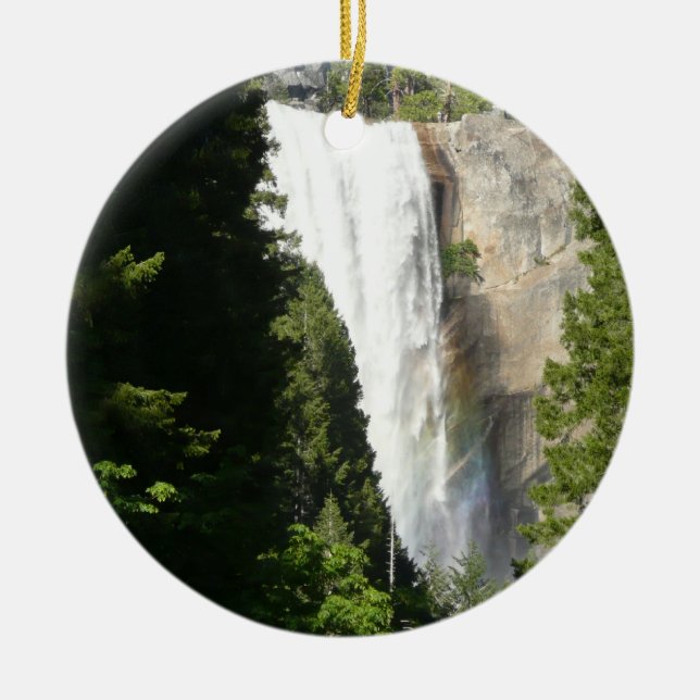 Vernal Falls II in Yosemite National Park Ceramic Ornament (Front)