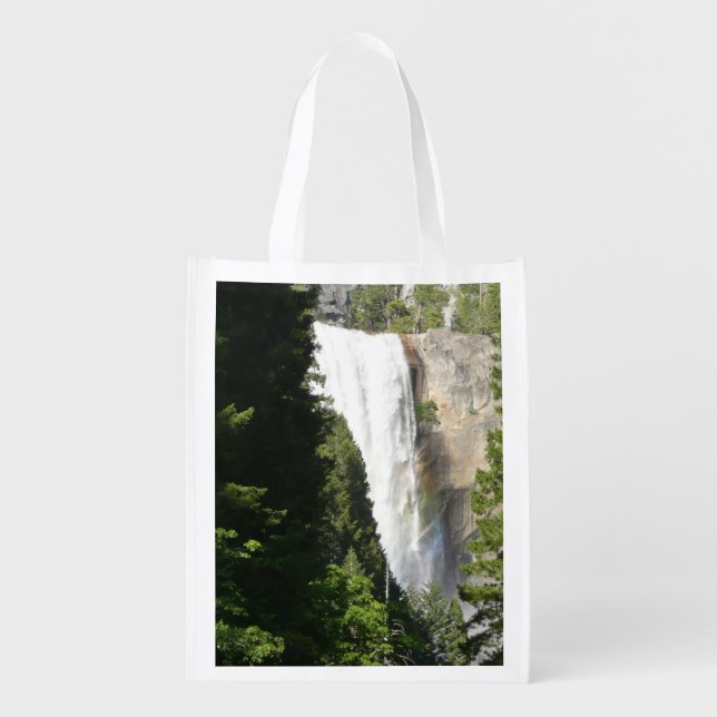 Vernal Falls II in Yosemite National Park Grocery Bag (Front)