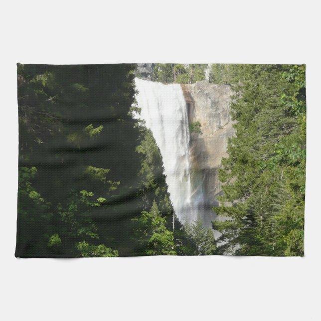 Vernal Falls II in Yosemite National Park Kitchen Towel (Horizontal)