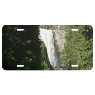 Vernal Falls II in Yosemite National Park License Plate