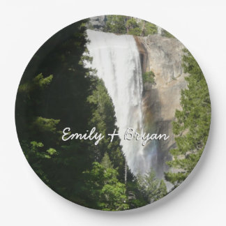 Vernal Falls II in Yosemite National Park Paper Plates