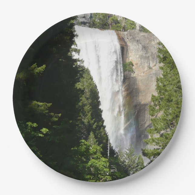 Vernal Falls II in Yosemite National Park Paper Plates (Front)