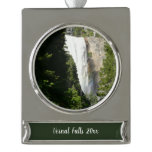 Vernal Falls II in Yosemite National Park Silver Plated Banner Ornament