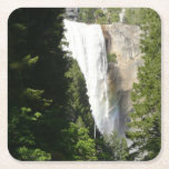 Vernal Falls II in Yosemite National Park Square Paper Coaster