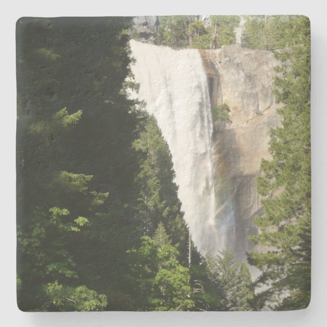 Vernal Falls II in Yosemite National Park Stone Coaster (Front)