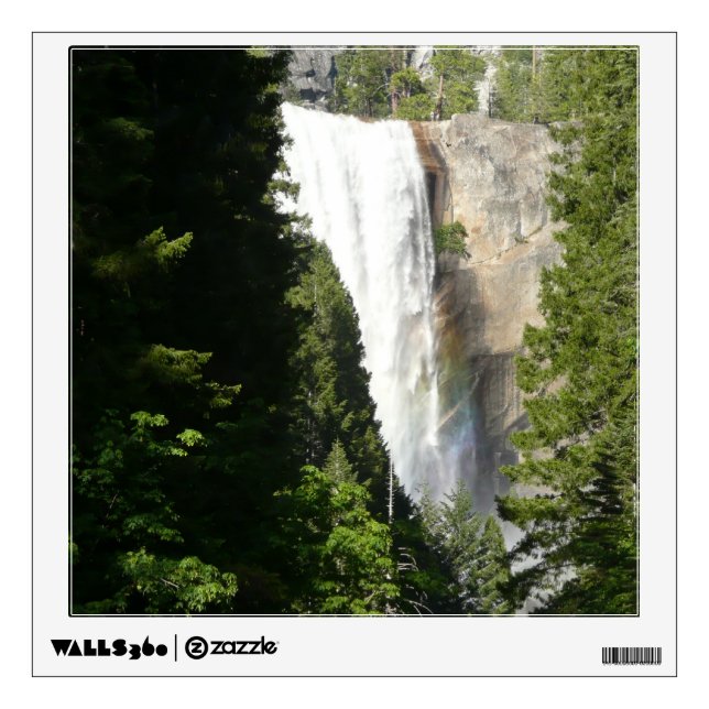 Vernal Falls II in Yosemite National Park Wall Sticker (Front)