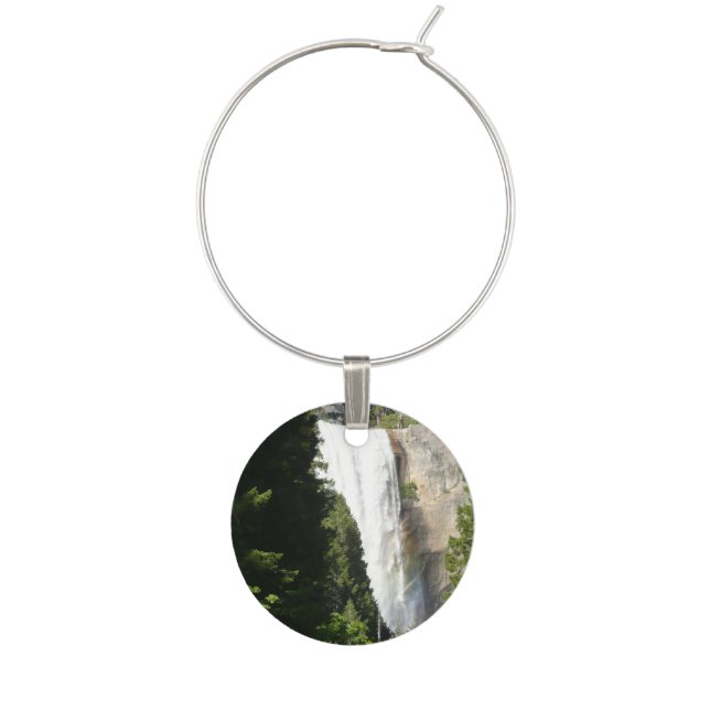 Vernal Falls II in Yosemite National Park Wine Charm (Front)