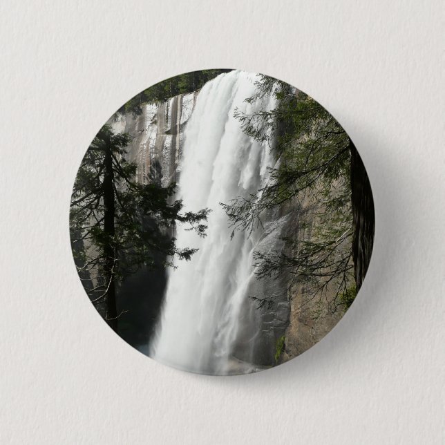 Vernal Falls III at Yosemite National Park Button (Front)
