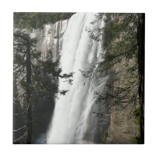 Vernal Falls III at Yosemite National Park Ceramic Tile (Front)
