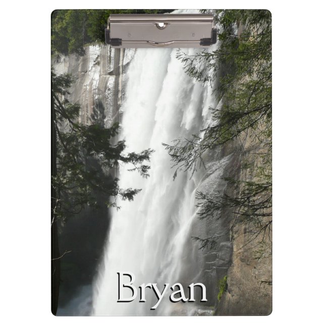 Vernal Falls III at Yosemite National Park Clipboard (Front)