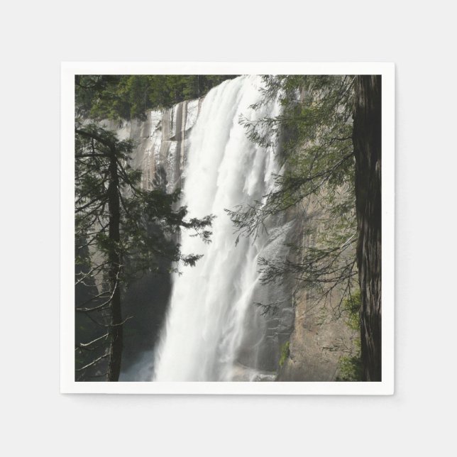 Vernal Falls III at Yosemite National Park Napkins (Front)