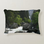 Vernal Falls in the Distance at Yosemite Accent Pillow