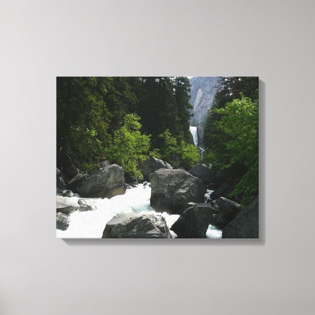 Vernal Falls in the Distance at Yosemite Canvas Print (Front)