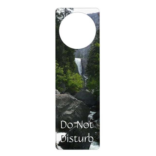 Vernal Falls in the Distance at Yosemite Door Hanger (Front)