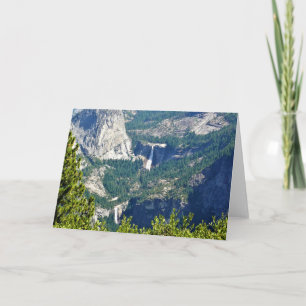 Vernal & Nevada Falls from Glacier Point, CA Card