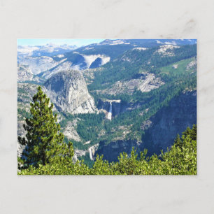 Vernal & Nevada Falls from Glacier Point, CA Postcard