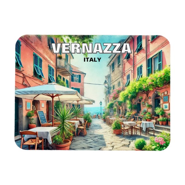 Vernazza cafe  magnet (Horizontal)