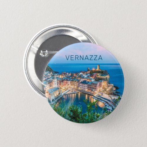 Vernazza Cinque Terre La Spezia Italy Panorama Button