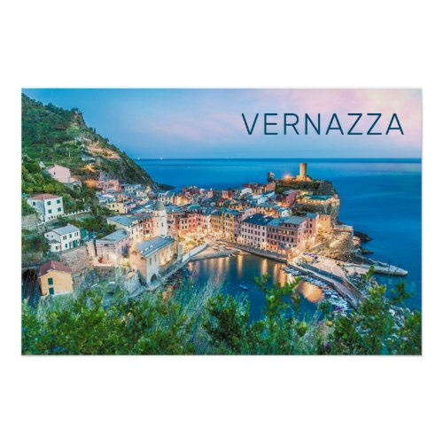 Vernazza Cinque Terre La Spezia Italy Panorama Poster