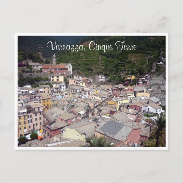 vernazza cinque terre roofs postcard (Front)