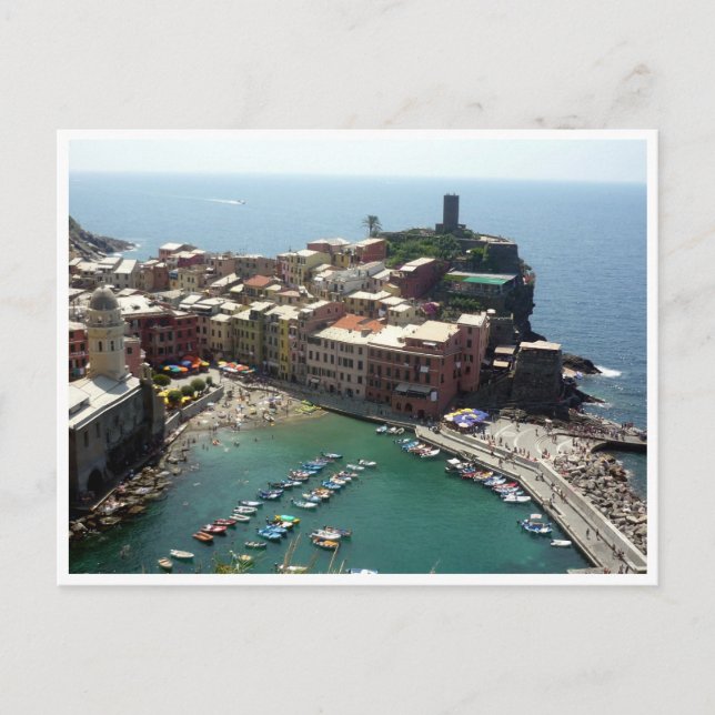 vernazza harbor postcard (Front)