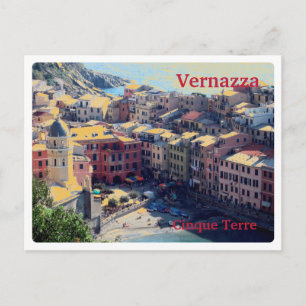 VERNAZZA Italy - Cinque Terre - PANORAMA Postcard