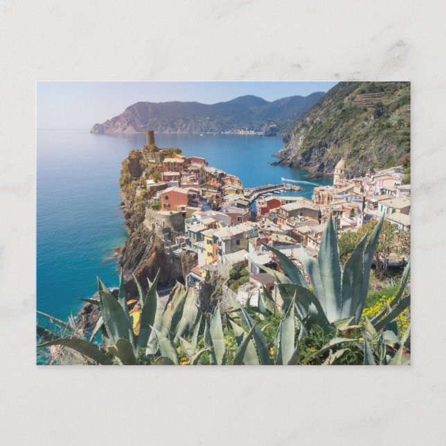 Vernazza town in the Cinque Terre Postcard (Front)