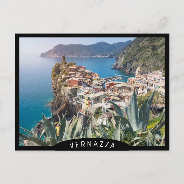Vernazza town in the Cinque Terre Postcard (Front)