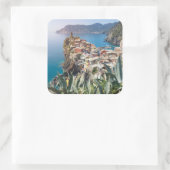 Vernazza town in the Cinque Terre Square Sticker (Bag)