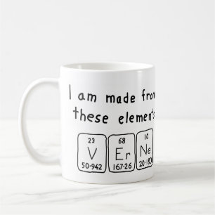 Verne periodic table name mug