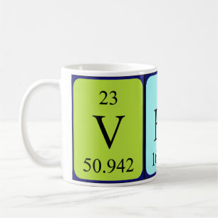Verne periodic table name mug