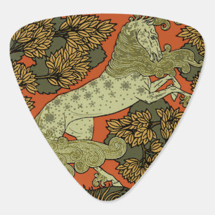 Verneuil Art Nouveau Horse: Vintage Equestrian Guitar Pick