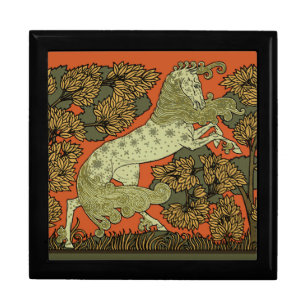 Verneuil Art Nouveau Horse: Vintage Equestrian Keepsake Box