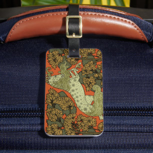 Verneuil Art Nouveau Horse: Vintage Equestrian Luggage Tag