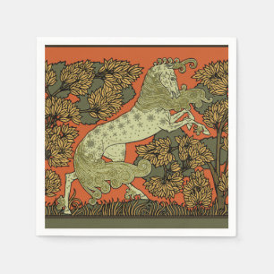 Verneuil Art Nouveau Horse: Vintage Equestrian Paper Napkins