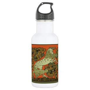 Verneuil Art Nouveau Horse: Vintage Equestrian Stainless Steel Water Bottle