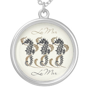 Verneuil Art Nouveau Seahorse Pendant Necklace