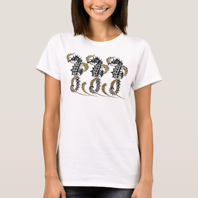 Verneuil Art Nouveau Seahorse Tank Top T-Shirt (Front)