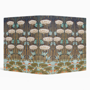 Verneuil Dragonfly Water Lily Art Nouveau: Vintage 3 Ring Binder