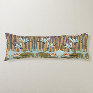 Verneuil Dragonfly Water Lily Art Nouveau: Vintage Body Pillow