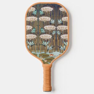 Verneuil Dragonfly Water Lily Art Nouveau: Vintage Pickleball Paddle