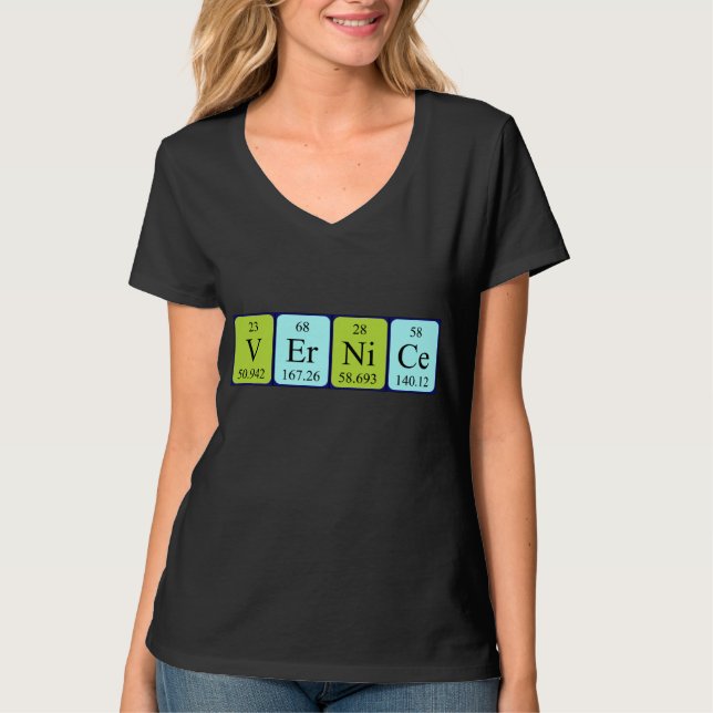 Vernice periodic table name shirt (Front)